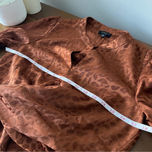 N14 CURRENT AIR Animal Print Blouse Top - Picture 7 of 10